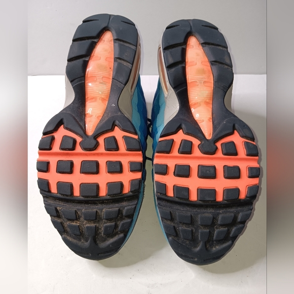 NIKE AIR MAX 95 - UNIVERSITY BLUE / BRIGHT MANGO - Picture 9 of 10